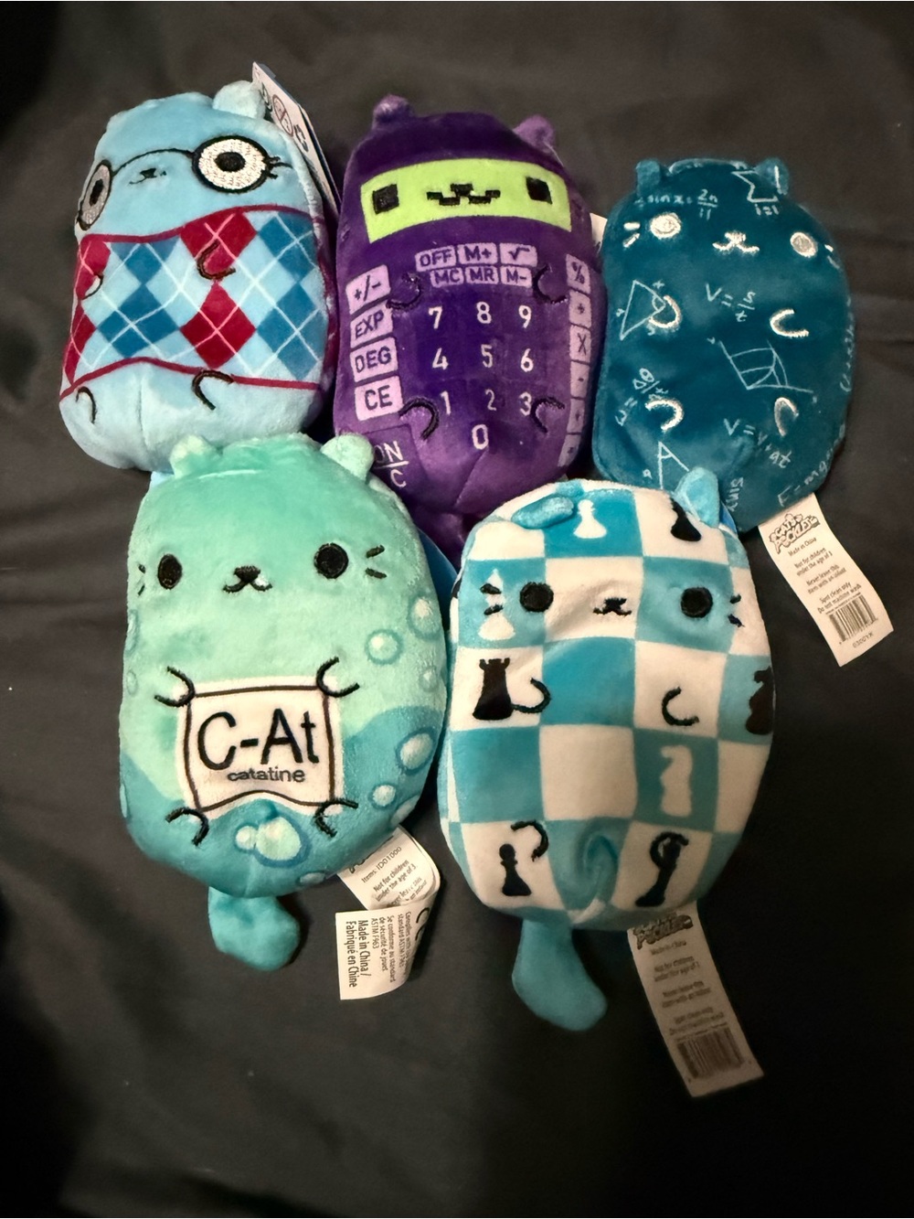 Cats vs Pickles 5 Plush Bundle Mr Argyle Cat-ulator Triggy Kitty